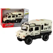 LEAN TOYS Terensko vozilo MESTNA SLUŽBA, bež, odpirajoča vrata, zvok & luči