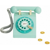 Classic world Otroški leseni telefon za kovance