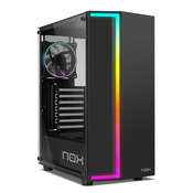 NOX Caja Nox Infinity Gama RgBrainbow ATX 1XUSB3.0 2XUSB2.0 Negro RGB, (20598875)