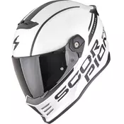Scorpion Covert FX Danko full face motociklisticka kaciga mat biserno bijelo-crna