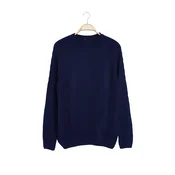 Trendyol Pulover temno modra
