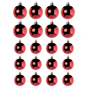 VINTERFINT Ukras za jelku, 20 kom., kuglica crvena