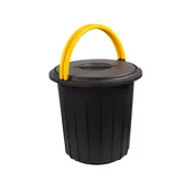 Northix Eco Solution - Koš za smeti s pokrovom 16L - Rumen