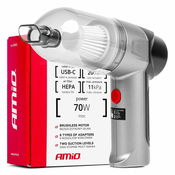 AMIO Baterijski avtomobilski sesalnik HEPA 70W 4000mAh
