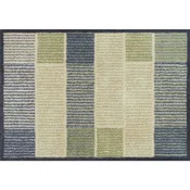 wash+dry PREDPRAŽNIK Lines 60/85 cm potiskano črna, svetlo zelena, bež