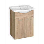 Kozmetična omarica KERAMIA FRESH, 51,1 x 74 x 34 cm, hrast platin - 1