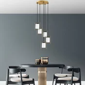 Opviq Luster Swank-702-9, 53x53x113cm, IP20, Zlatno-bele boje
