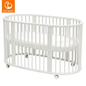 stokke® otroška posteljica sleepi™ bed white z vzmetnico in rjuho white