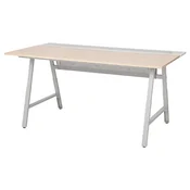 UTESPELARE Gaming miza, imitacija jesena/siva, 160x80 cm