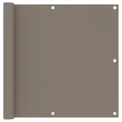 Vidaxl vidaXL Balkonska pregrada, sivo-rjava, 90x300 cm, blago Oxford