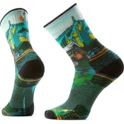 Smartwool Hike Targeted Cushion Trail Trekker Print Crew ponožky, winter moss (L)