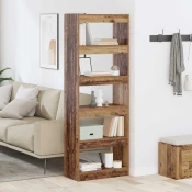 Ormaric za knjige Staro drvo 60 x 30 x 166 cm Konstruirano drvo