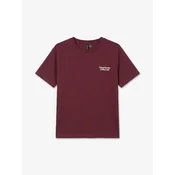 VERO MODA Majica VMPAULINA THEA vinsko rdeča/bela