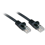 LINDY LINDY 48195 RJ45 omrežni kabel\, Patch kabel CAT 6 U/UTP 5.00 m črna 1 kos, (20419909)