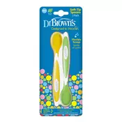 Dr.Browns kašika za hranjenje žuta i zelena, 2kom