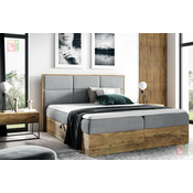 Boxspring postelja Wood2 - 160x200 cm