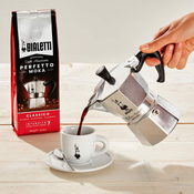 BIALETTI moka 3 + 250g kave
