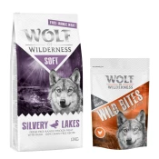 12 kg suhe hrane Wolf of Wilderness + Snack gratis! - Silvery Lakes - piščanec proste reje & raca + Wide Acres - piščanec (monoprotein)
