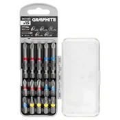 shumee Komplet nastavkov PH2x2, PH3, PZ2x2 x 50 mm, PH1/2/3, PZ1/2/3, TX10/20/25/30 x 25 mm, 15-delni.