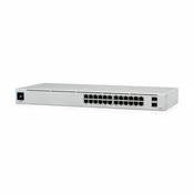 Ubiquiti stikalo 1G 24-port rack 2xSFP 16x PoE Unifi Gen2 95W USW-24-POE
