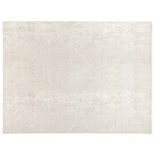 vidaXL Preproga Krem 300 x 400 cm 100% poliester 3 mm Pralna