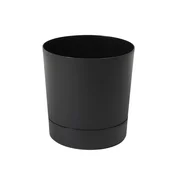 Cvetlični lonec s podstavkom AURA 200mm črn 80712