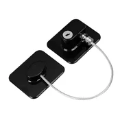 INF Samolepilna ključavnica za hladilnik brez vrtanja, kvadratna 2-pack Black, (5000151977)