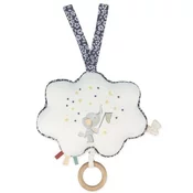Textilná hracia skrinka Obláčik Twinkle Twinkle Little Star Musical Fabric Box Petites Chansons Kaloo s dreveným krúžkom sivá od 0 mes K210001