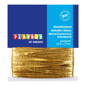 PlayBox: Srebrni kovinski okrasni trak 10m x 3mm