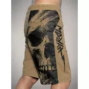 Moške kratke hlače HYRAW - Camel Skull - 262SH02