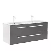 Vario Clam 120 spodnja omarica s pomivalnim koritom belo-antracitna