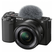 Sony Kamera ZV-E10K, Vlog, Objektiv SELP 16-50 II, Crna