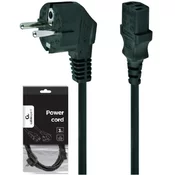 GEM Gembird PC-186-VDE-3M power cord with VDE approval 3 meter Black