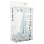 JO! Power ButtPlug plavi vibrirajuci gel analni cep