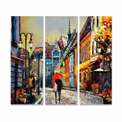 Slike u setu od 3 kom 20x50 cm Street - Wallity