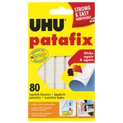 Lepilo-jastučići 65g 80x Patafix UHU 48810 bela blister