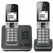 Panasonic KX-TGD322 DECT telefon Identifikacija poziva Crno, Sivo