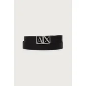 Armani Exchange dvostranski pas moški usnjeni