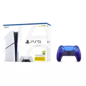 Igralna konzola PlayStation 5 Slim + dodaten DualSense kontroler (c.indigo)