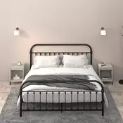 Vidaxl vidaXL Nočne omarice, komplet 2 kosov, betonsko siva, 40x35x50 cm