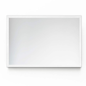 tulup.si Okrasno pravokotno ogledalo bel MDF okvir 80x60 cm