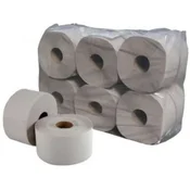 Toaletni papir, 1-slojni, velik zvitek, 130 m, premer 19 cm, Vella, naraven, 12 zvitkov