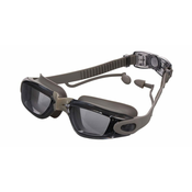 Merco Silba plavalna očala z ušesnimi čepki siva 1 kos
