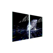 shumee Steklena zaščitna plošča za štedilnik 2x45x52 Diamond