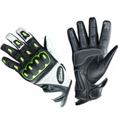 Cappa Racing Rokavice moto BRAZILIA usnjene kratke črno/bele 3XL