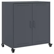 Vidaxl Komoda antracit 68x39x72 cm jeklo