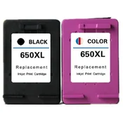toner123 Komplet HP 650/DeskJet Ink Advantage 1015, 1515, 2515, 2545, 2645, 3515, 3545, 4515, 4645 kompatibilni kartuši (2) - črna XL, barvna XL