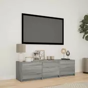 TV ormaric s LED rasvjetom Sivi Sonoma 140 x 34 x 40 cm