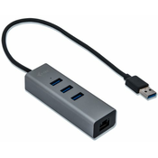 I-TEC USB 3.0 Metal 3-port with Gigabit Ethernet
