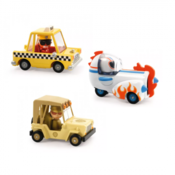 Komplet Crazy Motors - Astro Rocket + Lion Safari + Taxi Joe